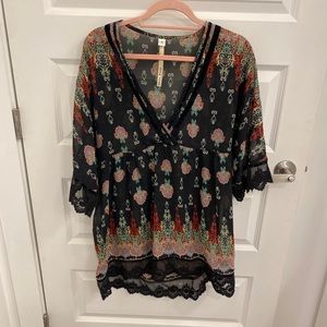 Uncle Frank Paisley Sheer Top